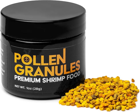 1oz Aquatic Arts Bee Pollen Shrimp Food Granules for Amano, Cherry, Neocaridina, and Other Freshwater Shrimp