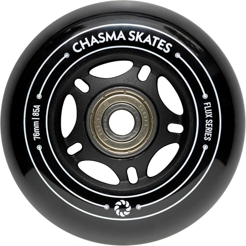 Flux 2 Pack 76mm RipStik Wheels 85A for Ripsurf Caster Board, Replacement Wheels with Bearings