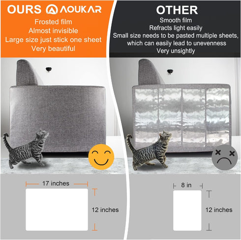 XL Furniture Protectors from Cats, 18 Pack Anti Scratch Deterrent Tape for Couch