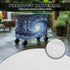 Xumfabuy 80-100 Patio Cooler Cover, Outdoor Bar Cart Cover for Quart Rolling Ice Chest Cooler, Galaxy Cart Covers