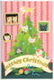 Stupell Industries Meowy Christmas Cat Tree Wood Wall Art by Laura Watson