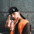 Snapback Hats for Men - Flat Bill, Fitted, Cool Skull Black Baseball Hats