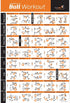 NewMe Fitness Workout Posters for Home Gym - Full Body Exercise Posters for Core, Abs, Legs, Glutes & Upper Body