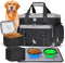 IGOLUMON Large Dog Travel Bag Set, Multi-Pockets Tote Organizer with 2 Food Containers and Bowls