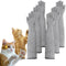 Ultra-Flexible Pet Handling Sleeves: 15.7 Kevlar Scratch-Resistant Gloves for Cat Grooming, Nail