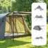 SAN LIKE Aluminum Tent Poles for Tarp, 75inch Adjustable Collapsible Camping Poles for Awnings Canopy Rain Fly
