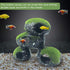 PINVNBY Stone Aquarium Hideaway Decoration, Cichlids Rock Decor with Moss, Betta Cave Tunnel Ornament (L)