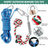 HOPET Dog Outdoor Bungee Solo Hanging Toy - Durable Interactive Tug Toy for Small Large Aggressive Chewers