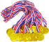 Honbay 24PCS Gold Plastic Winner Award Medals for Parties, Games, Sports, Dress Up and More