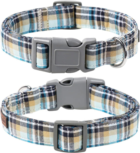 Lionet Paws Dog and Cat Collar with Bowtie, Adjustable Grid Collar for Small to Large Dogs
