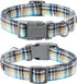 Lionet Paws Dog and Cat Collar with Bowtie, Adjustable Grid Collar for Small to Large Dogs