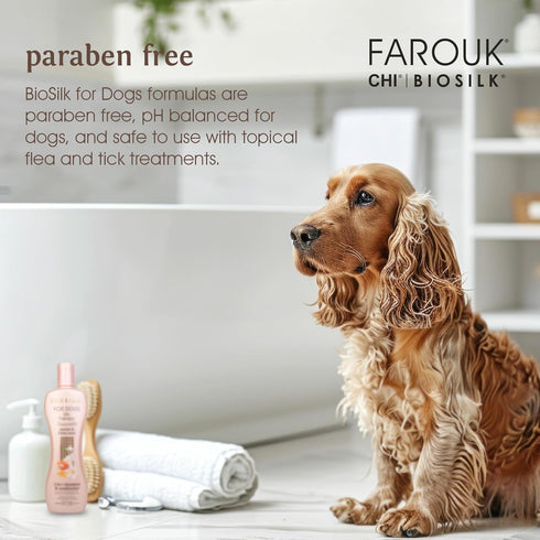 2-in-1 8 12 oz BioSilk for Dogs Silk Therapy Irresistible Shampoo and Conditioner, Jasmine and Honey Scent, Hydrolyzed