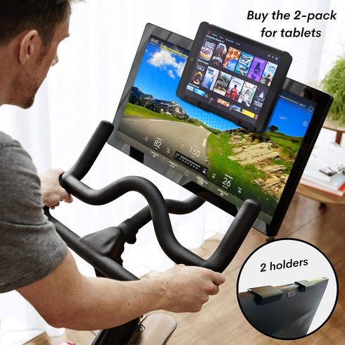 Peloton Bike & Bike+ Phone Holder - Cell Phone Mount for All Indoor Bike Monitors - Accessories