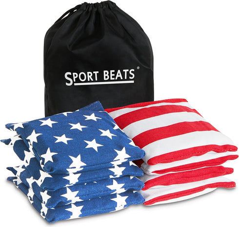 SPORT BEATS Cornhole Bags Set of 8 Regulation Weight & Size Includes