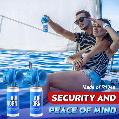 Saillong 6 Pack Marine Boat Air Horn, Loud Safety Horns for Emergency Use in Marine Boating Events