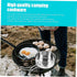 1set Set Backpacking Toddmomy Outdoor Cookware Stainless Steel Portable Cooking Pot and Frying Pan for Camping Picnic