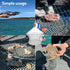 AQWXC 24" 20" 50' Double Ring Crab Trap - Steel Ring Crab Net, Top, Bottom, Rope, Clip, Gauge for Dungeness, Rock