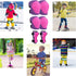 SAMIT Knee Pads for Kids 3-8 Years, Boys Girls Protective Gear Set, Toddler Knee and Elbow Pads with Wrist Guards, 6 in
