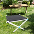 Yiju Foldable Stool Portable Footstool Sturdy Lounger Chair Ottoman Fishing Chair Camping Stool for Traveling Gardening