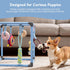 8 Nocciola Puppy Play Gym with Hanging Toys, Indoor Jungle Gym Activities Center Playground for Puppies, Squeaky Plush