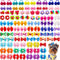 100pcs Dog Hair Bows, Bulk Cute Puppy Pet Small Dog Hair Bows with Rubber Bands for Grooming Accessories