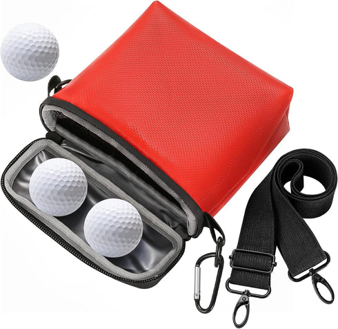 Golf Ball Cleaning Bag, Waterproof Exterior Golf Club Cleaning Bag with Coarse Fabric Liner