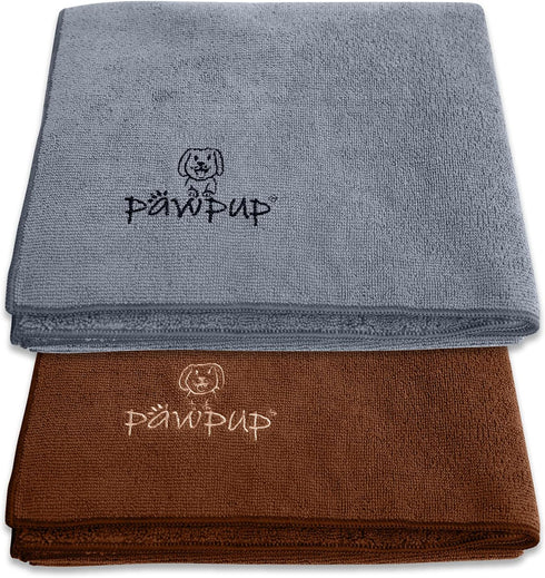 Dog Towel Super Absorbent, Pack of 2 Quick Drying Microfiber Pet Towel for Dogs, Cats, and Other Pets