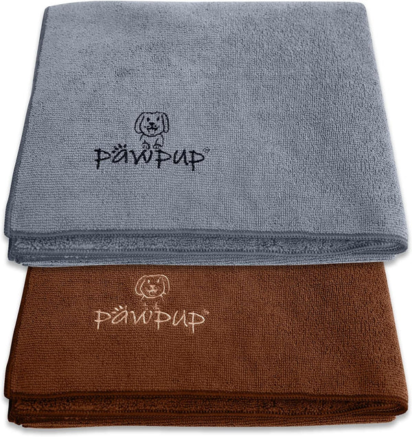 Dog Towel Super Absorbent, Pack of 2 Quick Drying Microfiber Pet Towel for Dogs, Cats, and Other Pets