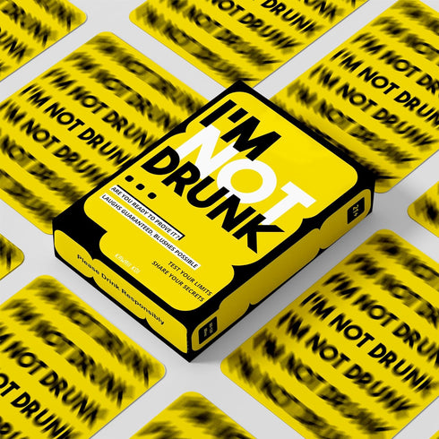 I'M NOT DRUNK Party Drinking Game for Game Nights - 21st Birthday Gift & Bachelorette Party Game with 55 Amusing Cards - Hilarious Unforgettable Drinking Card Game - Get The Party Started
