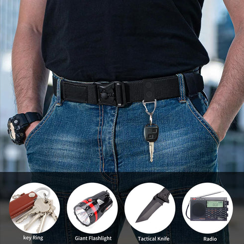 RFAdapter 2" inch Belt Keepers for Duty Belt, Nylon Keepers with Double Snaps for Wide Police Security Web Belt