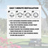 Universal Colorful Bling Crystal Diamond Rhinestones Golf Cart Steering Wheel Cover, Anti Slip Easy to Install (Red