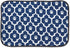 Bone Dry Ultra Absorbent Pet Mat, Machine Washable, 12x18, Nautical Blue/Off-White Lattice