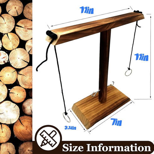 Set Board Games for Indoor/Outdoor Family & Party Fun - Ring Toss Game with Easy Assembly, Perfect for Halloween Games