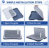 20 15.4 1.4 inch Pee Pad Holder, Indoor Potty Tray for Puppy and Small Size Dog with Pee Wall, Non-Skid Feet, * *