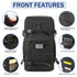 Ski Boot Bag, 50L Padded Travel Backpack for Snowboard Boots, Helmet, Goggles, Gloves