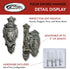 SZCO Fleur Shield Sword Hanger Wall Mount – Set of 2 Expandable Display Hooks for Swords & Guns, Antique-Style Wall
