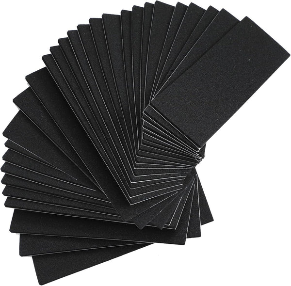Pajean 24 Pcs Black Fingerboard Foam Grip Tape 110 x 38 x