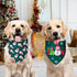 Agroon 3PCS, 6 Christmas Dog Bandanas XLarge Pattern Holiday Scarf for Boy and Girl, Triangle Reversible Bibs Breed