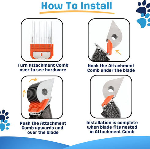 38MM - 1 1/2" Animal Clipper Guard Attachment - Not Compatible with 5-in-1 Blade for A5 Series Clippers