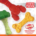 50 lbs, 3 Pack Nylabone Power Chew Toy Bundle, Cute Dog Toys for Aggressive Chewers, Filet Mignon, Cheese, and Bacon