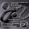 CtopoGo Premium Chain Heavy Duty Dog Leash, Soft Padded Leather Handle Lead, 4 ft. x 5.0 mm (60-200 lbs.)