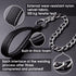 CtopoGo Premium Chain Heavy Duty Dog Leash, Soft Padded Leather Handle Lead, 4 ft. x 5.0 mm (60-200 lbs.)