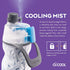 O2COOL Mist 'N Sip Misting Water Bottle, No Leak Pull Top Spout, 20 oz (Football)
