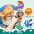 No Stuffing Dog Toys, 8 Pack Durable Plush Squeaky Toys, Cute Animal Interactive Chew Toys for Small Medium Dogs