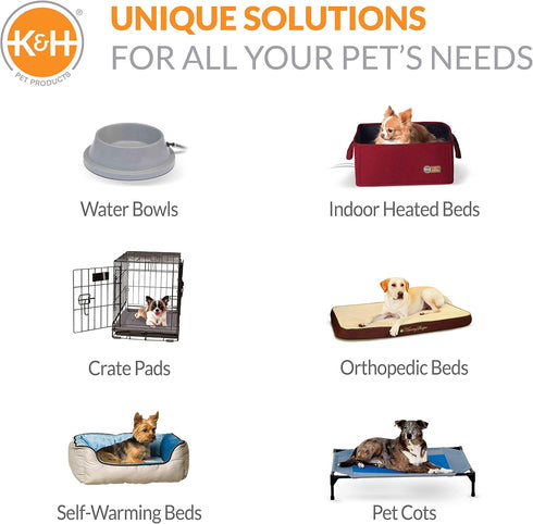 K&H Pet Products Cooling Elevated Dog Bed - Outdoor Raised Dog Bed with Washable Breathable Mesh, Medium Realtree Edge