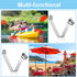 PATIKIL 9.5x9mm Kayak Paddle Snaps, 10 Pack Tent Pole Clips Steel V Shaped Push Button Spring Clips for Camping