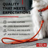 WAUDOG Heavy Duty Rolled Leather Dog Leash, 4Ft x 0.3in for Small Medium Large Dogs, Outdoor Walking Training (Orange)