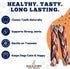 6 Inch (4 Pc/Pack) Amazing Dog Treats - Braided Gullet Stick - Dog Jerky Treats - Beef Esophagus -Gullet for Dogs
