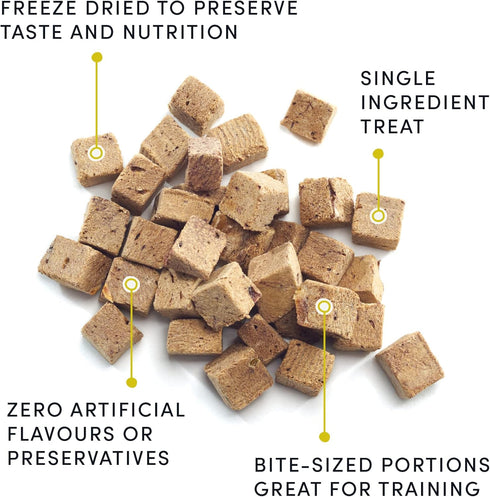 Crumps' Naturals Mini Trainers Freeze Dried Beef Liver, 50G/1.8 Oz, 1 Pack, Brown