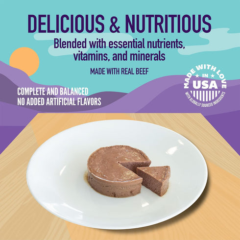 3.5 oz (Pack 12), A Strong Heart Wet Dog Food Cups, Porterhouse Steak Flavor - Cups of Made in The USA with Real Beef